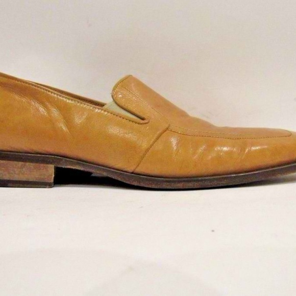 Via Spiga Size 10 Tan Laofers Dress Mens B6B14